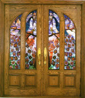 Custom Stained Glass door