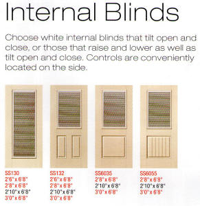 Fiberglass w/internal blinds